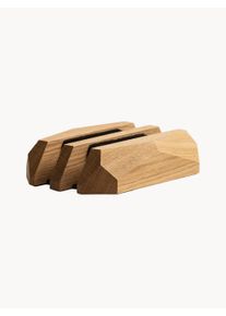 Oakywood Ręcznie wykonany stojak na laptopa z drewna dębowego Dual Brązowy S 18 cm, W 4 cm, G 11 cm