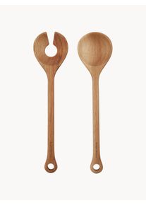house doctor Komplet sztućców do sałatek Eya, 2 elem. Brązowy D 28 cm