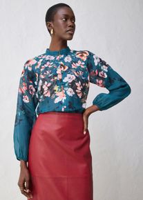 bonprix Bluzka tunikowa z ramii, niebieski, 38