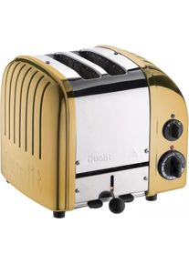 Dualit Broodrooster NewGen - extra brede sleuven - messing - D27391, Toaster, Kupfer