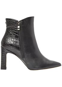 Fenia, Damen, Boots + Stiefel, Damen-Stiefeletten mit Blockabsatz und Innenseitiger Reissverschluss, Schwarz, (36)