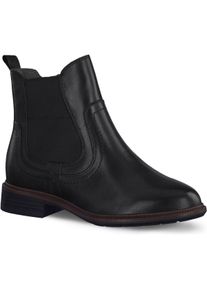 Tamaris, Damen, Boots + Stiefel, Elegante klassische Chelsea Boots mit herausnehmbarer Einlegesohle und Komfortpasform, Schwarz, (37)