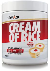 Per4m Cream of Rice, 450 g Dose, Cherry Bakewell