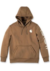 Carhartt Clarksburg Logo, hoody vrouwen , kleur: zwart/witte , maat: M