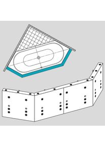 Kaldewei MULTIVERSO Kits complets pour baignoires balnéo hexagonales, 550000160000, 952, VAIO DUO 6
