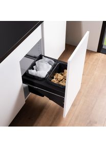 evineo m60 Poubelle avec système de tiroir et couvercle,, EV1058,