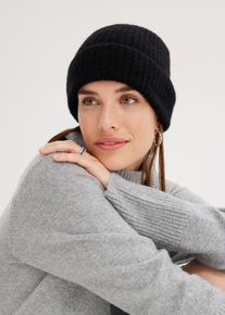 bonprix Dámska Čiapka, alpaka vlna, čierna, 0