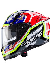 CABERG Avalon X Track, casco integrale , colore: Rosso/Blu/Giallo Fluo , dimensione: L