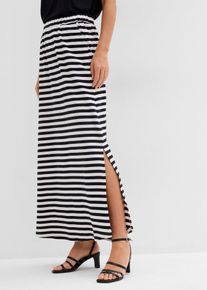 Maxikjol av ren bomull - svart - storlek 52/54 (XXL) - bonprix