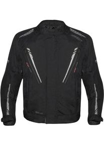 GERMOT Spencer Evo, textile jacket , color: Black/Grey , size: Belly 4XL