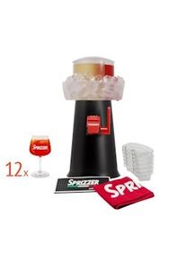Kit completo Sprizzer Nero in plastica resistente con 12 bicchieri, sacca rossa, 6 vaschette durevoli e tappetino antiscivolo – SPRIZZER