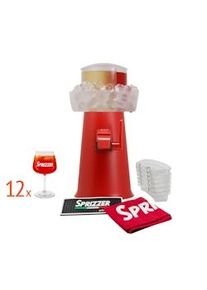 Kit Completo Sprizzer Rosso in Plastica con Macchina, 12 Bicchieri, Sacca, 6 Vaschette Aperibox e Tappetino – SPRIZZER