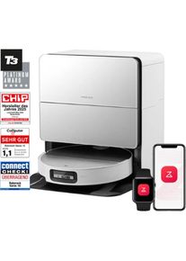 roborock Saros 10 (weiss, inkl. RockDock Ultra), Staubsauger Roboter, Weiss