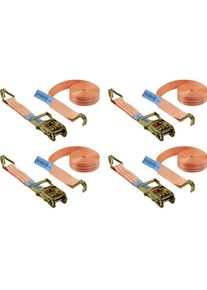 Toolcraft, Spanngurt + Ladungssicherung, Spanngurt mit Ratsche 38 mm x 6 m, 2 kg, 4 Stk