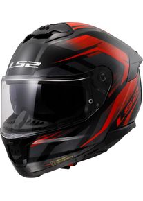 LS2 FF808 Stream II Fury, kask pełnotwarzowy , kolor: czarny/ciemnoszary/czerwony , rozmiar: 3XL