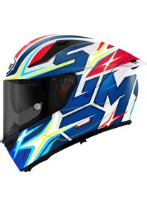 Suomy Speedstar 2 Twostars, kask pełnotwarzowy , kolor: Biały/Niebieski/Czerwony , rozmiar: S