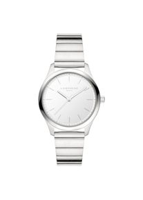 Liebeskind Berlin, Damen, Quarzuhr &raquo;Basic Staples&laquo; Armbanduhr, Damenuhr, Edelstahlarmband, analog, silberfarben-wei&szlig;, silberfarben-wei&szlig;, Schn&ouml;rkellose