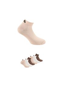 Fila , Kurzsocken »INVISIBLE PLAIN SOCKS« 6 Paar tlg. Baumwollmischung, Rippenbündchen, flache Zehennaht , MOCHA MOUSSE , 39-42 , 39-42 ,...