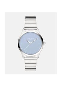 Liebeskind Berlin , Quarzuhr »Basic Staples« Armbanduhr, Damenuhr, Edelstahlarmband, analog , silberfarben-hellblau , Schnörkellose Armbanduhr