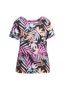 Roxy , Trainingsshirt »Signature Moves« , Anthracite Zebra Jungle , XXL , XXL , Material: Weiches und leichtes Mischgewebe...