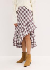 High-low rok - wit - maat 34 - met katoen - bonprix