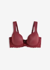 Voorgevormde bh met gewatteerde schouderbandjes - rood - maat 80C - bonprix