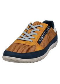 Bugatti , Damen , Sneaker , Freizeitschuh, Halbschuh, Schnürschuh mit Kontrastbesätzen , gelb , 43 , 43 , Schnürer mit zweckmäßigem...