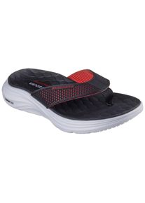 Skechers , Zehentrenner »VAPOR FOAM SANDAL« , Sommerschuh, Schlappen, Poolslides, Badeschuh, mit Vapor Foam , schwarz-rot , 48,5 , 48,5 , Modischer...