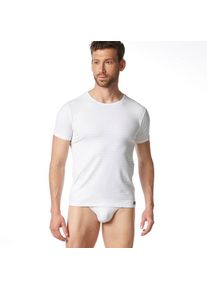 Bruno Banani, Herren, Rundhalsshirt &raquo;CHECK LINE 2.0&laquo; h&uuml;ftbedeckend, elastisch, wei&szlig; karo, 6L, wei&szlig; karo, Rundhalsshirt f&uuml;r Herren von Bruno Banani
