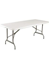 Mesa dobrável multiusos em branco com centro de 183cm. Bolero L001