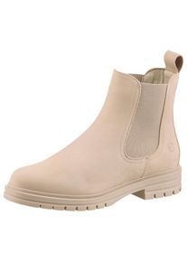 Tamaris , Chelseaboots , Blockabsatz, Businessschuh, Schlupfboots, Stiefelette, Logoprägung , natur , 42 , 42 , Stiefelette mit beidseitigem...