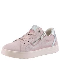 Superfit , Kinder,Jugendliche , Sneaker »STELLA WMS: mittel« Schnürschuh mit dezentem Batikmuster, Größenschablone zum Download , rosa-silberfarben...
