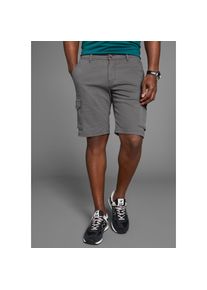 DELMAO , Cargoshorts mit Details , dunkel grau , N-Gr , 34 -N-Gr , 34 , Cargostretchshorts von "DELMAO"