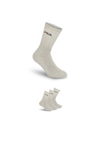 Fila , Tennissocken »UNISEX CREW TENNIS FULL TERRY SOCKS« 3 Paar tlg. mit dezentem Logoschriftzug , GREY , 35-38 , 35-38 , Unisex-Socke von Fila