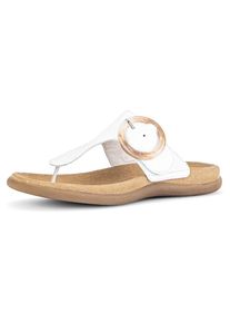 Gabor, Damen, Dianette , Keilabsatz, Sommerschuh, Zehentrenner mit Best Fitting-Ausstattung, wei&szlig;, 36, wei&szlig;, Modische Dianette mit weichem Zehensteg