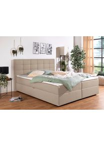 Inosign Boxbett »Ovalo« wahlweise mit Bettkasten, in H2, H3 & H4 erhältilich, Größe Liegefläche B/L: 200 cm x 200 cm