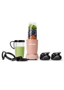 NUTRIBULLET Standmixer »Pro NB907MACL - kompakter Mixer, 900 W, 2 Mixbecher (700+925ml), Rosa« 900 W Drücken, drehen, mixen; starker...