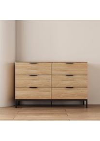 Otto Home Kommode »Jorinde« Melaminoberfläche, flexibler Stauraum und robustes Metallgestell, Größe B/H/T: 120 cm x 76 cm x 40 cm