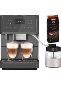 Miele Kaffeevollautomat »CM 6560 MilkPerfection« Kaffeekannenfunktion in grau