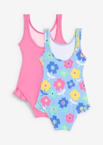 bonprix Bañador (2 unidades), fucsia, 104/110