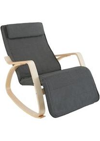 TecTake Mecedora Onda gris oscuro - 403530