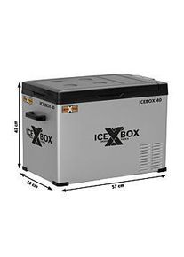 T.I.P. CROSS TOOLS Kühlbox 37 Liter - Kompressor-Gefrierbox, bis -20°C, tragbar, App-Steuerung, ICEBOX 40, 68061