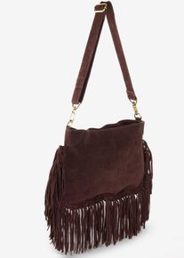 Lederhandtasche, braun, Größe 27x40 cm, bonprix