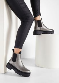 Chelsea Boot, silber, Größe 39, Vegan, bonprix