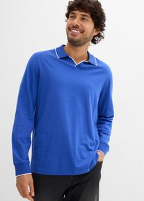 Poloshirt aus reiner Bio-Baumwolle recyclingfähig, blau, Größe 52/54 (L), 100% Baumwolle, bonprix