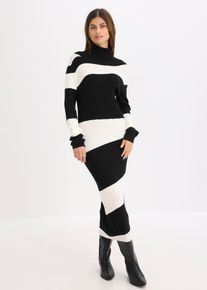Strickkleid, schwarz, Größe 48/50 (XL), bonprix