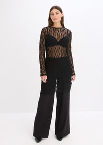 Kurzes Spitzenkleid, schwarz, Gr&ouml;&szlig;e 36/38 (S), bonprix