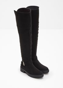 Overknee Stiefel, schwarz, Größe 37, bonprix