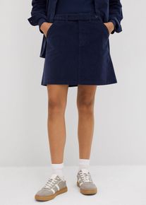 Kurzer Cordrock, blau, Gr&ouml;&szlig;e 46, Cord, bonprix