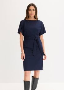 Etuikleid mit Fl&uuml;gel&auml;rmeln, blau, Gr&ouml;&szlig;e 50, bonprix